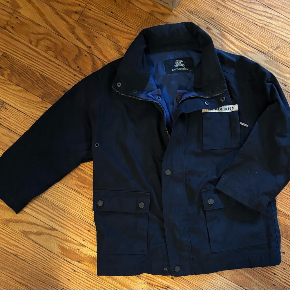 EUC Adorable kids navy Burberry Jacket